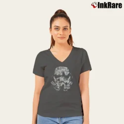 Women’s Star Wars Shoes 2019 Gifts V-Neck Tee in charcoal | Chic Neckline, Soft Texture