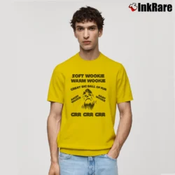 Men’s Star Wars Soft Wookie Warm Wookie Big Band Parody Funny Classic T-Shirt in yellow | Soft, Breathable Everyday Wear