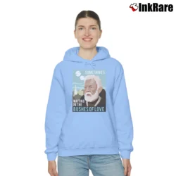 Women’s Star Wars Something Waiting In The Bushes Of Love Bad Lip Reading Cozy Hoodie in light blue | Warm, Structured, Stylish