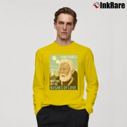 Men’s Star Wars Something Waiting In The Bushes Of Love Bad Lip Reading Long-Sleeve Shirt in yellow | Sleek, Lightweight, Year-Round Wear
