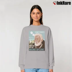Women’s Star Wars Something Waiting In The Bushes Of Love Bad Lip Reading Relaxed Sweatshirt in sport grey | Soft, Laid-Back Vibe