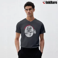 Men’s Star Wars Sound People Inspired Graphic V-Neck Tee in charcoal | Sharp, Breathable, Everyday Staple
