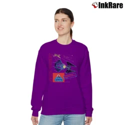 Women’s Star Wars Star Tours TIE Interceptor Graphic Relaxed Sweatshirt in purple | Soft, Laid-Back Vibe