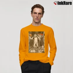 Men’s Star Wars Stormtrooper Basketball Graphic Long-Sleeve Shirt in orange | Sleek, Lightweight, Year-Round Wear