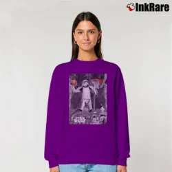 Women’s Star Wars Stormtrooper Basketball Graphic Relaxed Sweatshirt in purple | Soft, Laid-Back Vibe