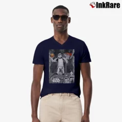 Men’s Star Wars Stormtrooper Basketball Graphic V-Neck Tee in navy | Sharp, Breathable, Everyday Staple