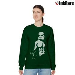 Women’s Star Wars Stormtrooper Gym Muscle Racerback Workout Relaxed Sweatshirt in forest green | Soft, Laid-Back Vibe