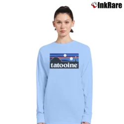 Women’s Star Wars Tatooine Patagonia Parody Sci Fi Long-Sleeve Top in light blue | Sleek, Versatile, All-Season