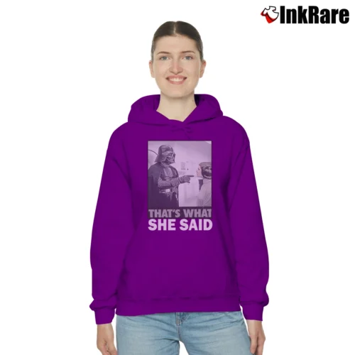 Star Wars That’s What She Said Funny Women’s Cozy Hoodie in purple – Urban Chic Women’s Star Wars That's What She Said Funny Cozy Hoodie in purple | Warm, Structured, Stylish