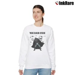 Women’s Star Wars The Dab Side Funny Graphic Relaxed Sweatshirt in white | Soft, Laid-Back Vibe