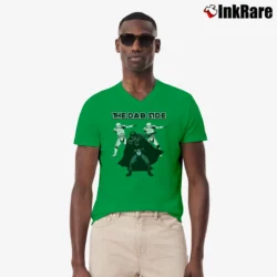 Men’s Star Wars The Dab Side Funny Graphic V-Neck Tee in irish green | Sharp, Breathable, Everyday Staple