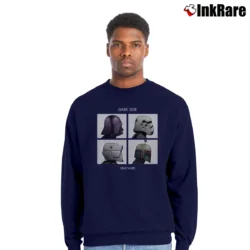 Men’s Star Wars The Dark Side Side View Crewneck Sweatshirt in navy | Cozy Fabric, Clean Style