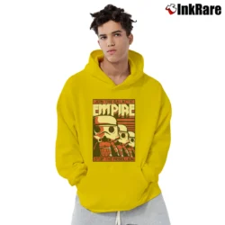 Men’s Star Wars The Force Awakens Stormtrooper Poster Pullover Hoodie in yellow | Cozy, Durable, Modern Fit