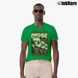Men’s Star Wars The Force Awakens Stormtrooper Poster V-Neck Tee in irish green | Sharp, Breathable, Everyday Staple