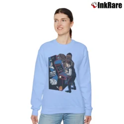 Women’s Star Wars The Kessel Run Video Game Style Relaxed Sweatshirt in light blue | Soft, Laid-Back Vibe