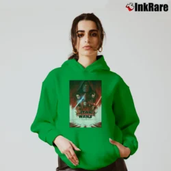 Women’s Star Wars The Last Jedi Poster Cozy Hoodie in irish green | Warm, Structured, Stylish