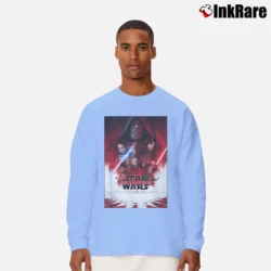Men’s Star Wars The Last Jedi Poster Long-Sleeve Shirt in light blue | Sleek, Lightweight, Year-Round Wear