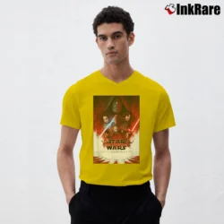 Men’s Star Wars The Last Jedi Poster V-Neck Tee in yellow | Sharp, Breathable, Everyday Staple