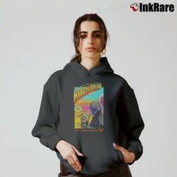 Women’s Star Wars The Mandalorian Season 2 Comic Poster Cozy Hoodie in charcoal | Warm, Structured, Stylish