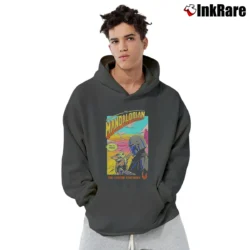 Men’s Star Wars The Mandalorian Season 2 Comic Poster Pullover Hoodie in charcoal | Cozy, Durable, Modern Fit