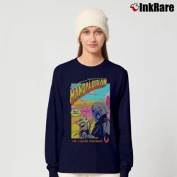 Women’s Star Wars The Mandalorian Season 2 Comic Poster Long-Sleeve Top in navy | Sleek, Versatile, All-Season