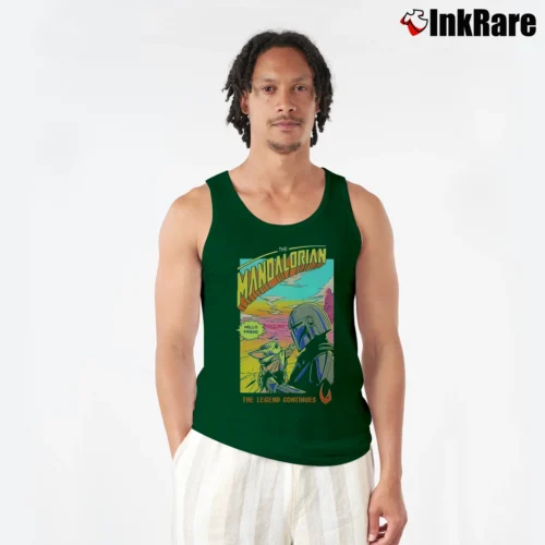 Star Wars The Mandalorian Season 2 Comic Poster Men’s Performance Tank in forest green – Lightweight Comfort Men’s Star Wars The Mandalorian Season 2 Comic Poster Tank Top in forest green | Breathable, Active-Friendly Design