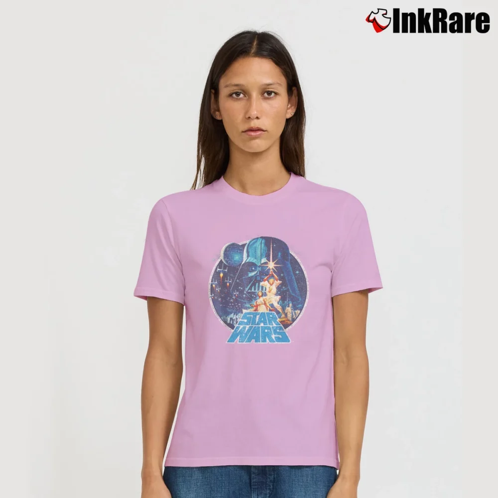 Women’s Star Wars Victory Mens Graphic Signature T-Shirt in light pink | Soft, Flattering Fit