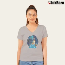 Women’s Star Wars Victory Mens Graphic V-Neck Tee in sport grey | Chic Neckline, Soft Texture
