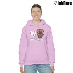 Women’s Star Wars W Is For Wookie Cozy Hoodie in light pink | Warm, Structured, Stylish