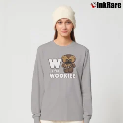 Women’s Star Wars W Is For Wookie Long-Sleeve Top in sport grey | Sleek, Versatile, All-Season