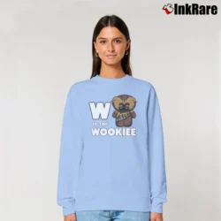 Women’s Star Wars W Is For Wookie Relaxed Sweatshirt in light blue | Soft, Laid-Back Vibe