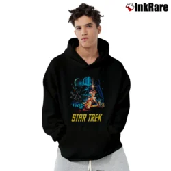Men’s Star Wars X Star Trek Sci - Fi Crossover Graphic Pullover Hoodie in black | Cozy, Durable, Modern Fit