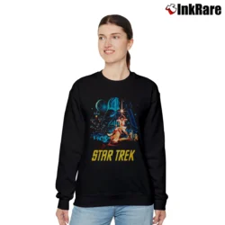 Women’s Star Wars X Star Trek Sci - Fi Crossover Graphic Relaxed Sweatshirt in black | Soft, Laid-Back Vibe