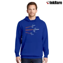 Men’s Star Wars X - Wing LGBT Pride Rainbow Parody Pullover Hoodie in royal blue | Cozy, Durable, Modern Fit