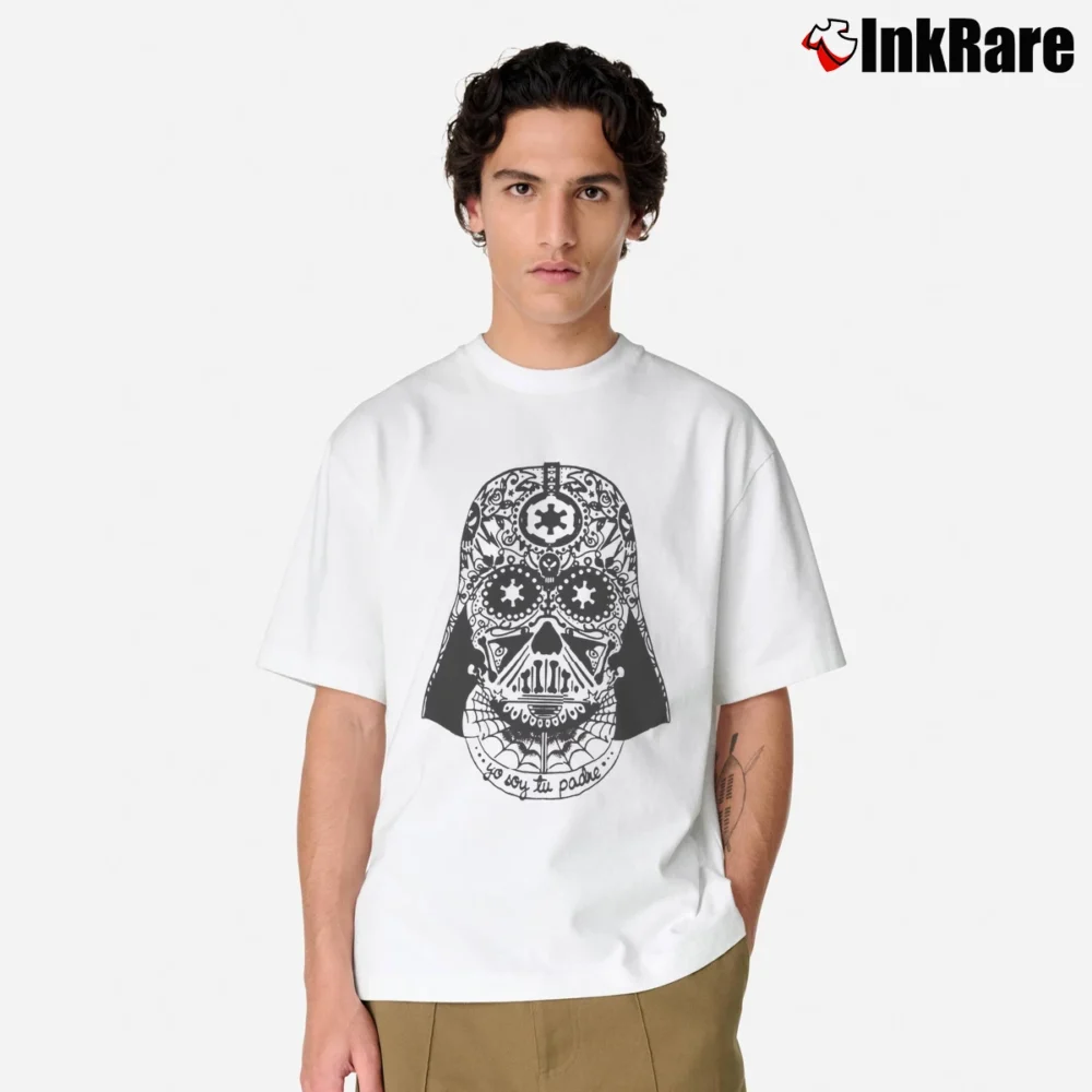 Men’s Star Wars Yo Soy Tu Padre Darth Vader Sugar Skull Classic T-Shirt in white | Soft, Breathable Everyday Wear
