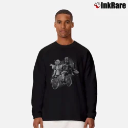 Men’s Star Wars Yoda And Darth Vader Biking Graphic Long-Sleeve Shirt in black | Sleek, Lightweight, Year-Round Wear