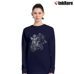 Women’s Star Wars Yoda And Darth Vader Biking Graphic Long-Sleeve Top in navy | Sleek, Versatile, All-Season