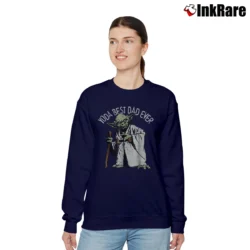 Women’s Star Wars Yoda Best Dad Ever Graphic Relaxed Sweatshirt in navy | Soft, Laid-Back Vibe