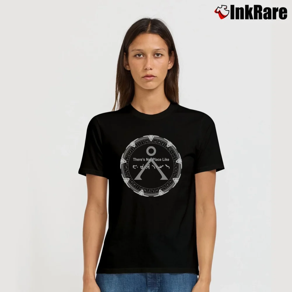 Women’s Stargate No Place Like Home Gate T-Shirt in black | Soft, Flattering Fit