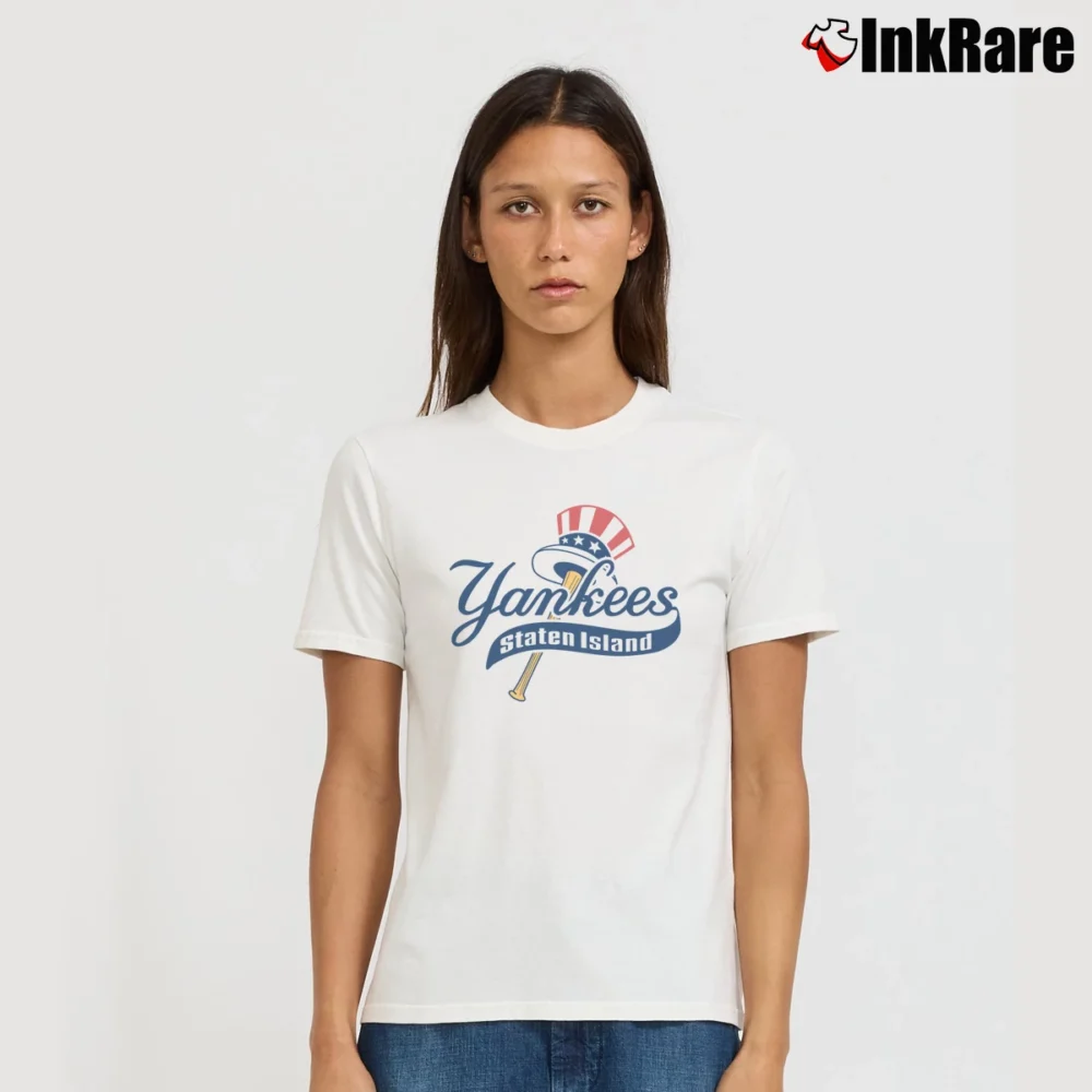 Women’s Staten Island New York Yankees Signature T-Shirt in white | Soft, Flattering Fit