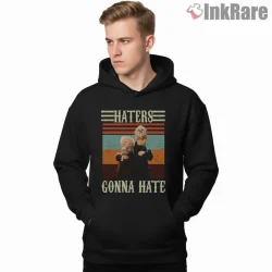 Statler And Waldorf Gonna Hate Meme Vintage Stripe Shirt on black hoodie for men graphic tee