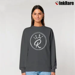 Women’s Stay Royalty Family Relaxed Sweatshirt in charcoal | Soft, Laid-Back Vibe