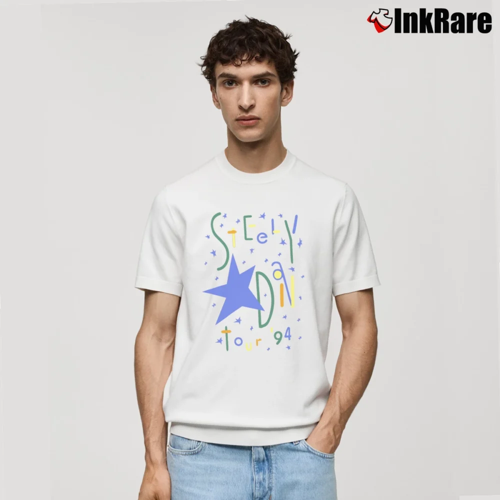 Men’s Steely Dan 1994 Tour Classic T-Shirt in white | Soft, Breathable Everyday Wear