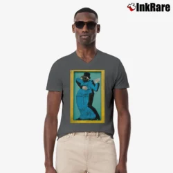 Men’s steely dan gaucho classic album cover V-Neck Tee in charcoal | Sharp, Breathable, Everyday Staple