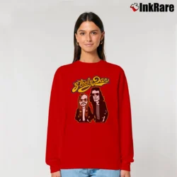 Women’s Steely Dan Jazz Rock Tour Band Relaxed Sweatshirt in red | Soft, Laid-Back Vibe