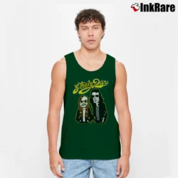 Men’s Steely Dan Jazz Rock Tour Band Tank Top in forest green | Breathable, Active-Friendly Design