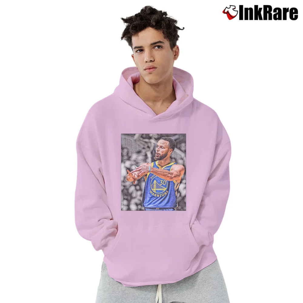 Men’s Stephen Curry Golden State Warriors Pullover Hoodie in light pink | Cozy, Durable, Modern Fit