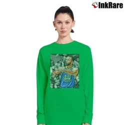 Women’s Stephen Curry Golden State Warriors Long-Sleeve Top in irish green | Sleek, Versatile, All-Season