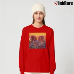 Women’s steppenwolf 7 album cover vintage rock band Long-Sleeve Top in red | Sleek, Versatile, All-Season