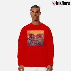 Men’s steppenwolf 7 album cover vintage rock band Long-Sleeve Shirt in red | Sleek, Lightweight, Year-Round Wear